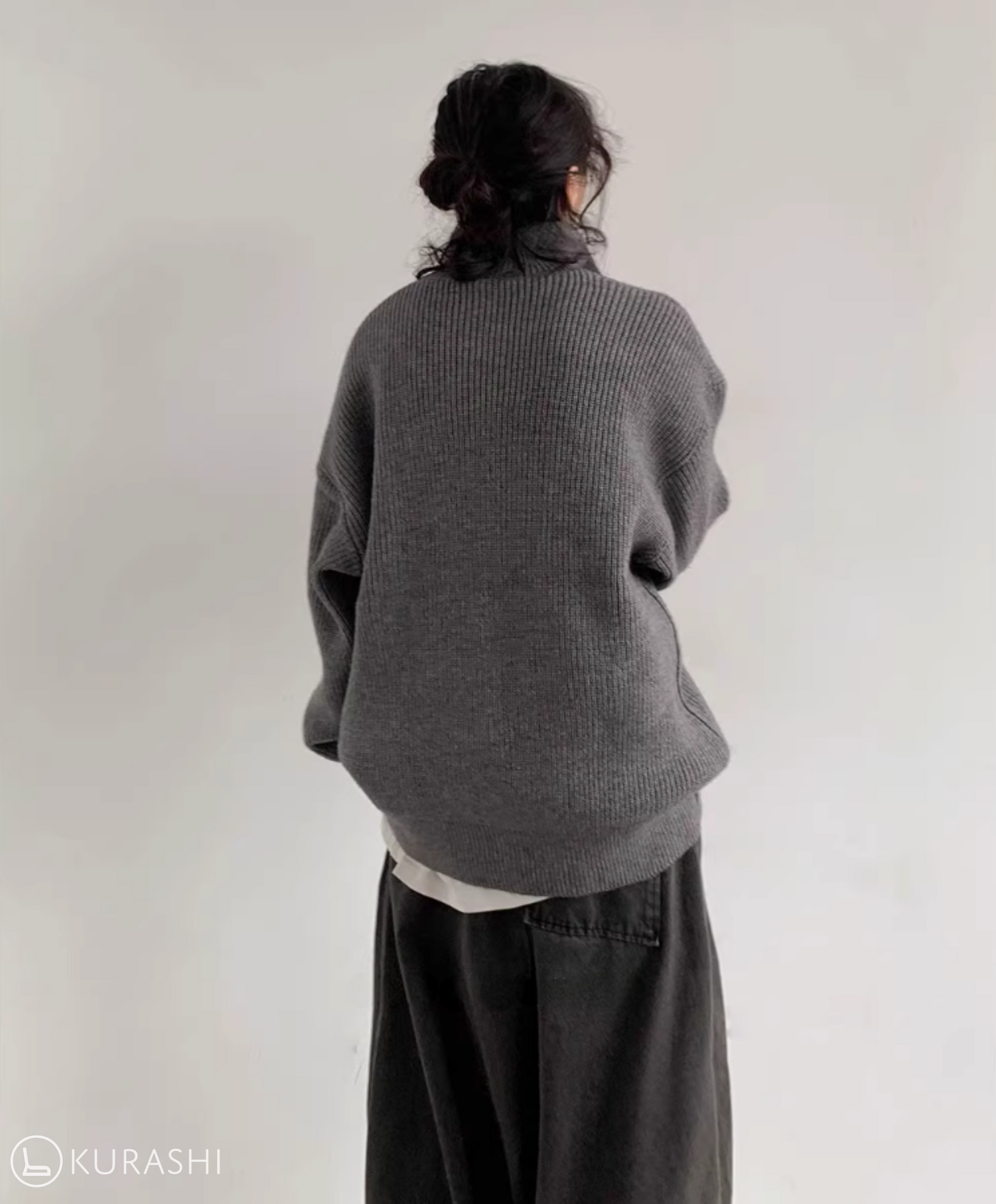 Yamaji Half-Zip Knit Pullover