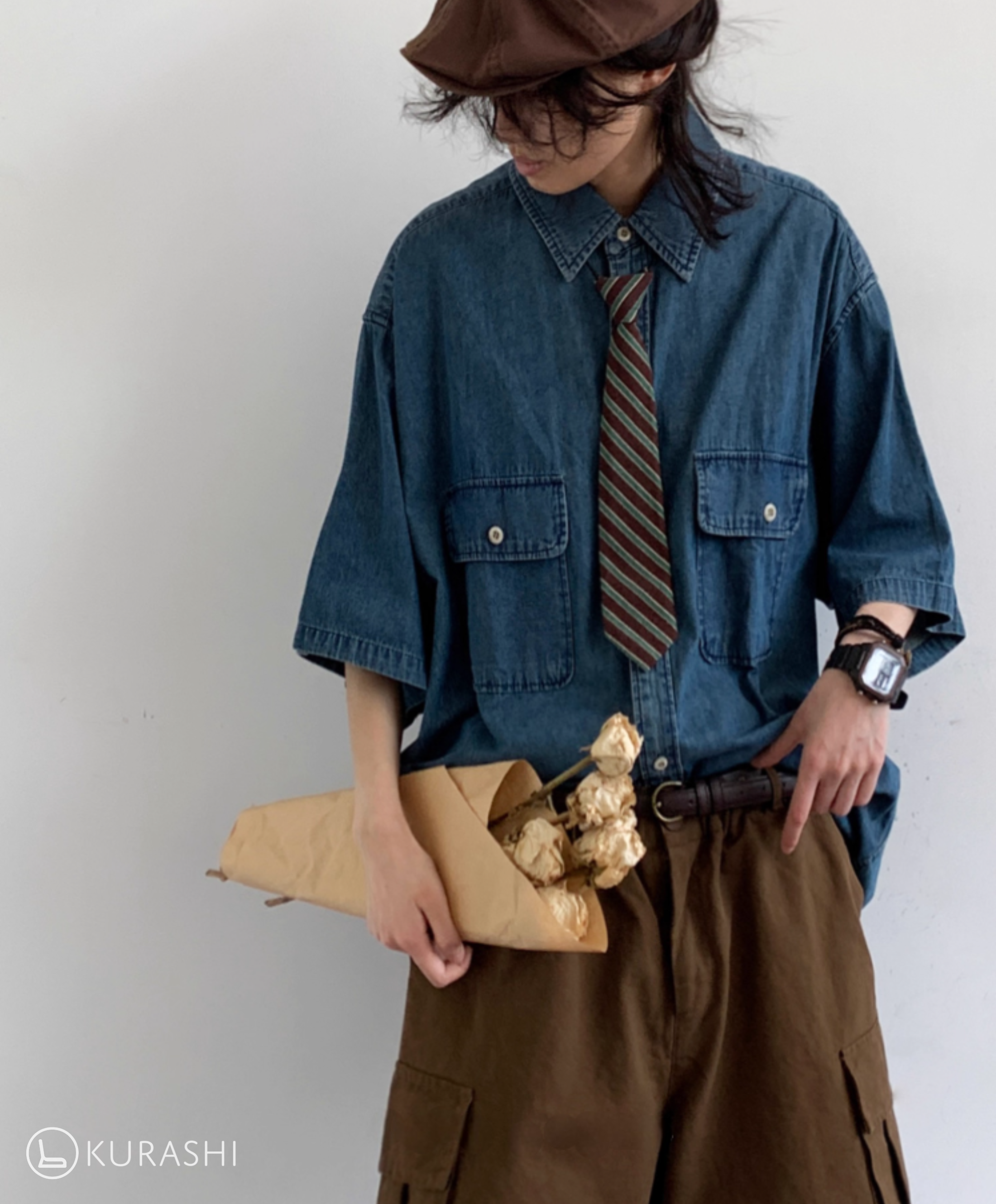 Soramame Boxy Denim Shirt – Kurashi Living
