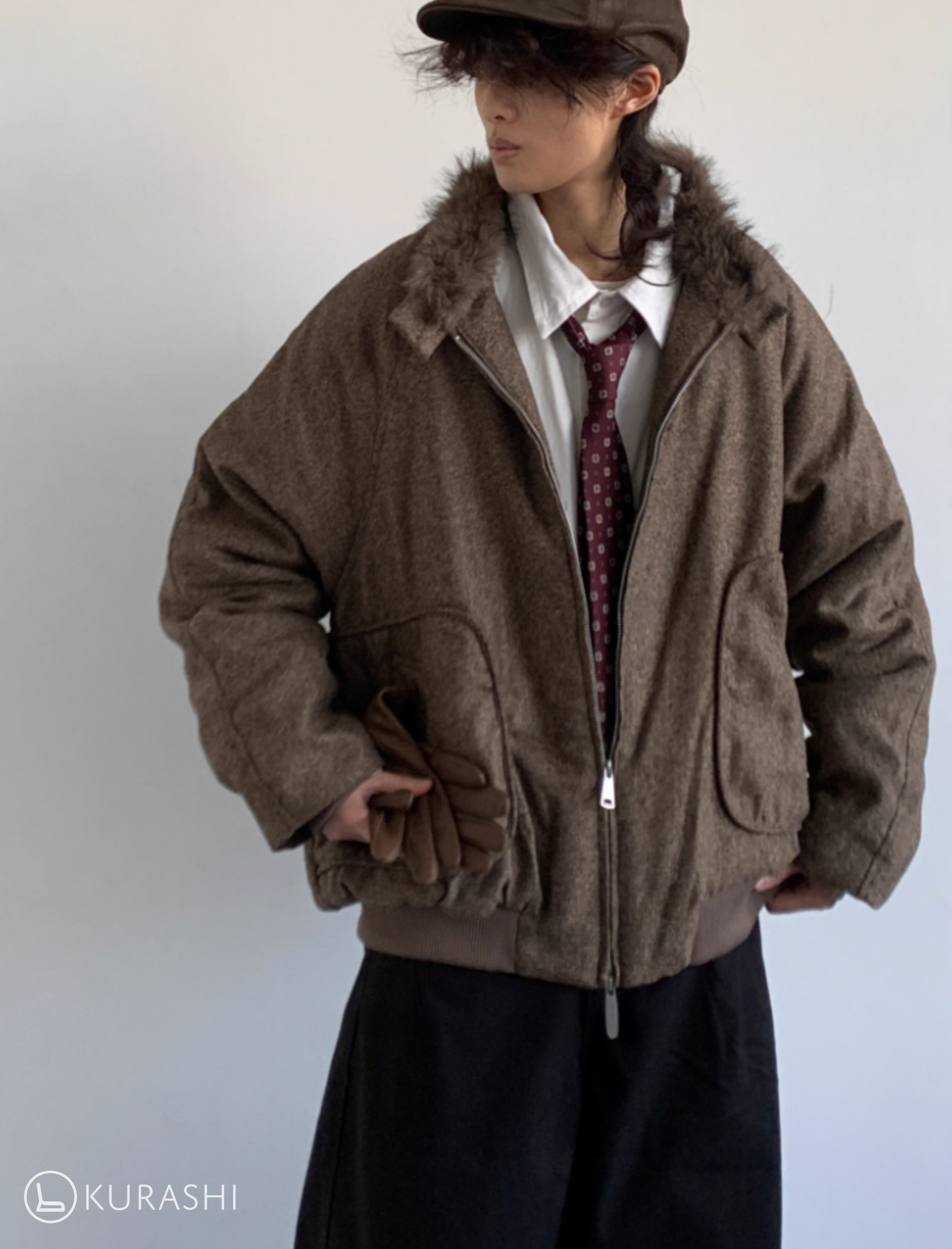 Haruto Vintage Fleece Collar Jacket – Kurashi Living