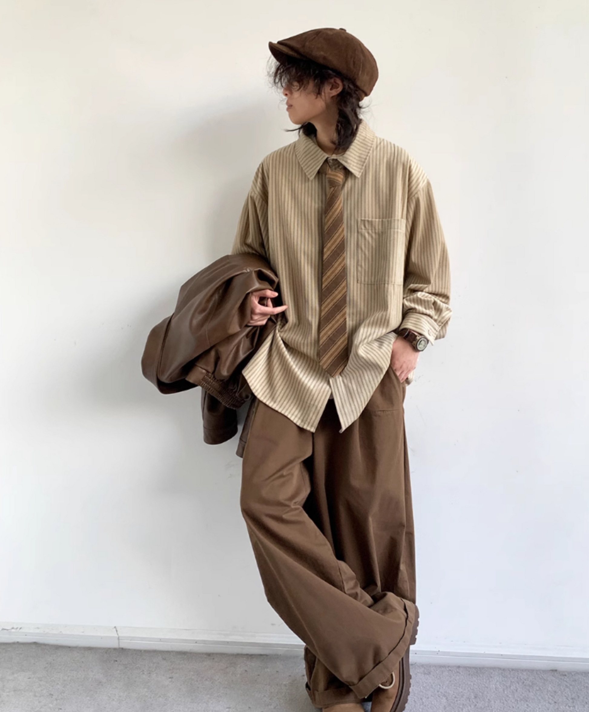 Hikaru Striped Corduroy Shirt