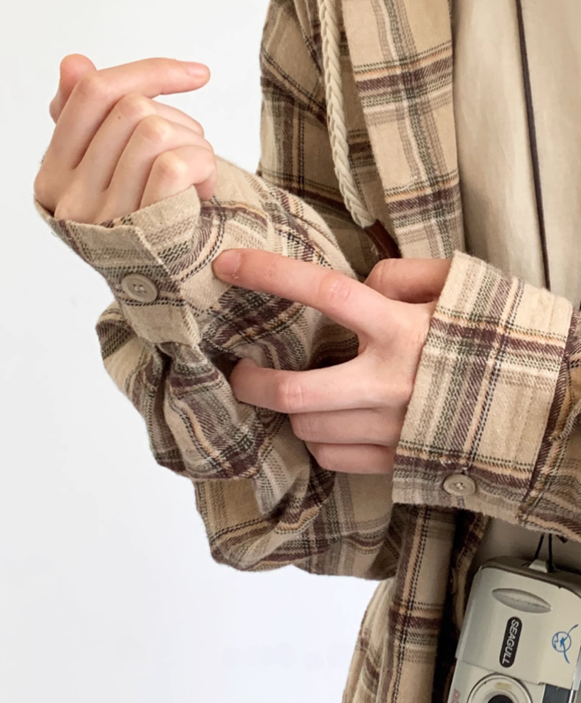 Amano Vintage Check Hoodie