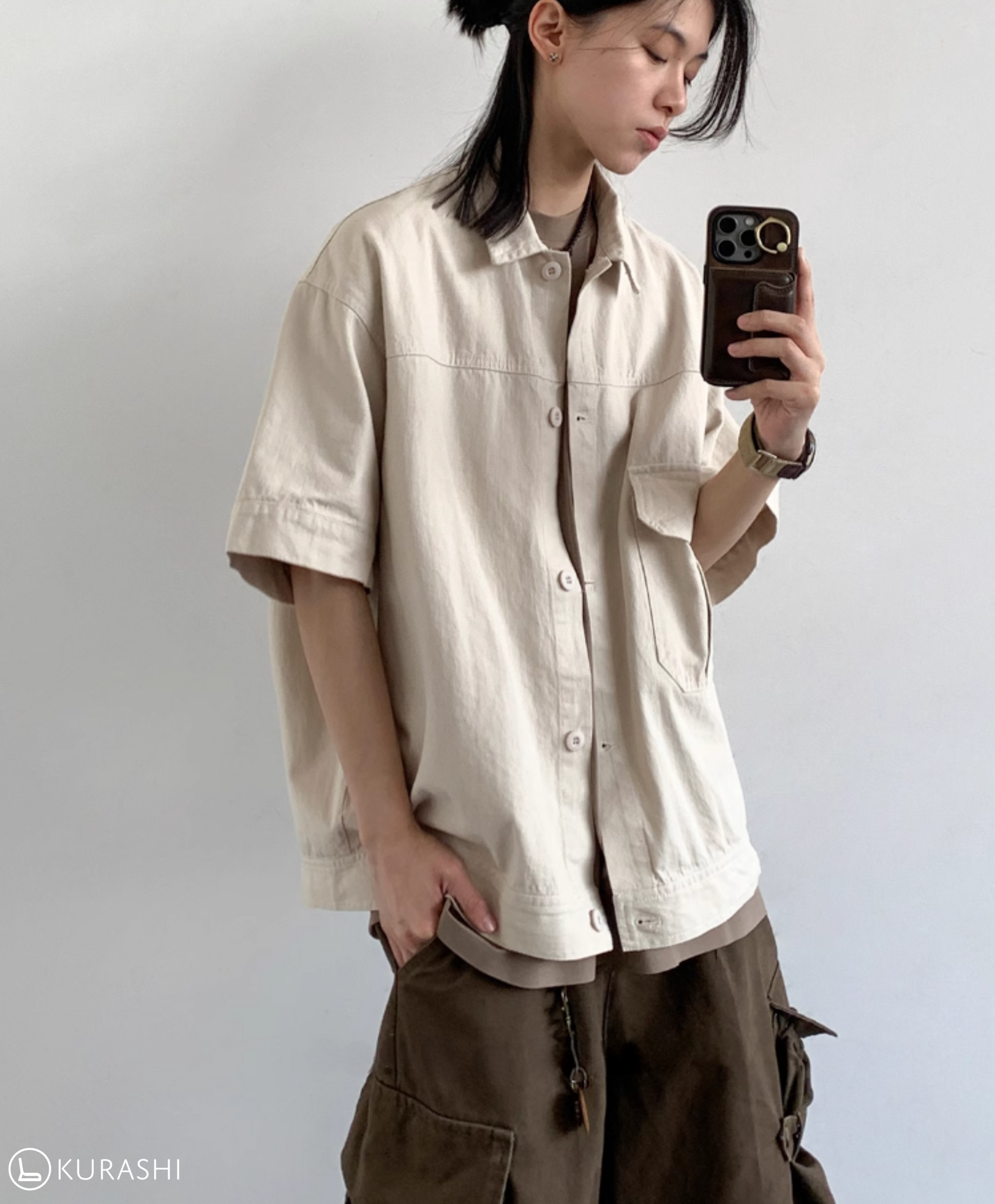 Shizen Washed Short Sleeve Shirt