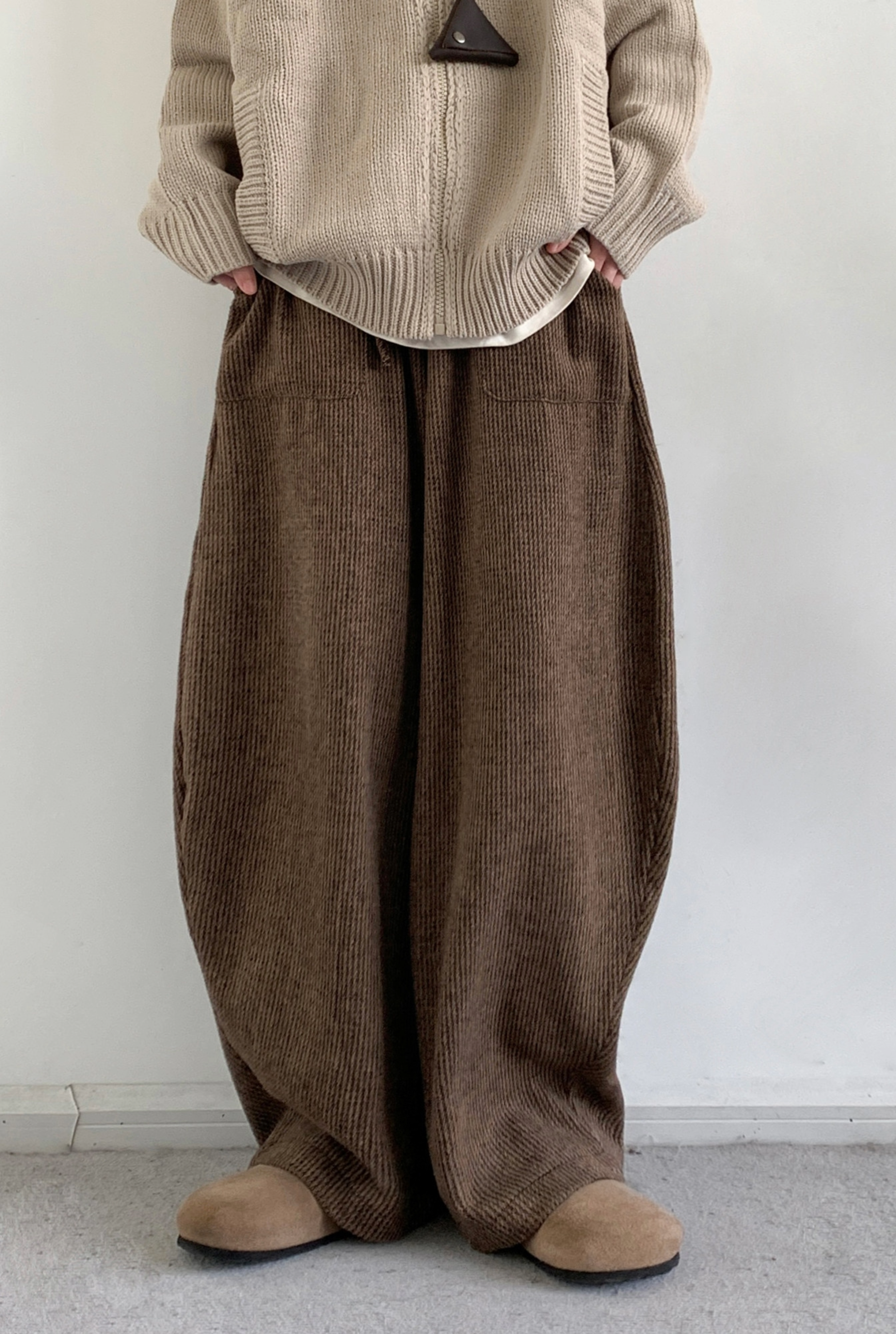 Corduroy Knit-Waist Lounge Pants – Kurashi Living Corduroy Knit-Waist Lounge Pants – Kurashi Living