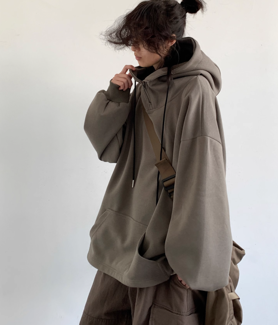 Kazenari Quarter-Zip Hoodie – Kurashi Living