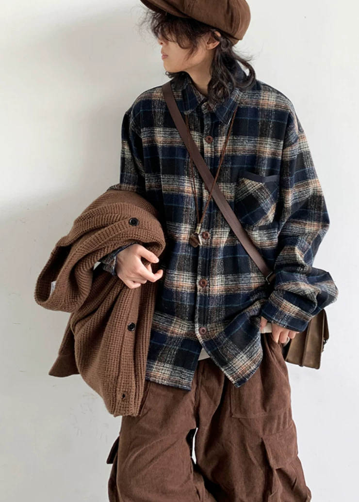 Aki Relaxed Plaid Shirt