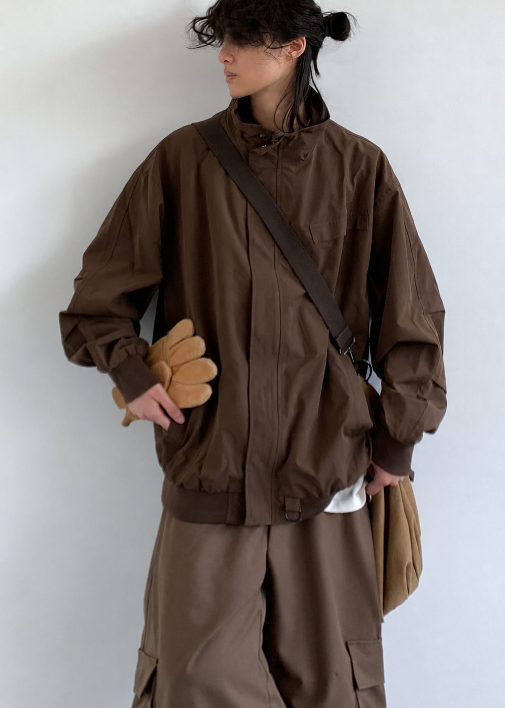 Itsuki Stand-Collar Utility Jacket