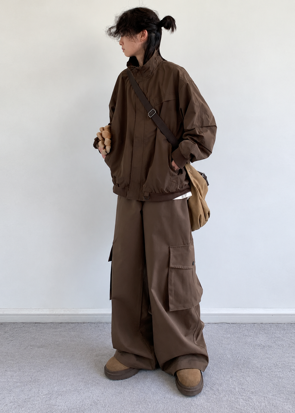 Itsuki Stand-Collar Utility Jacket