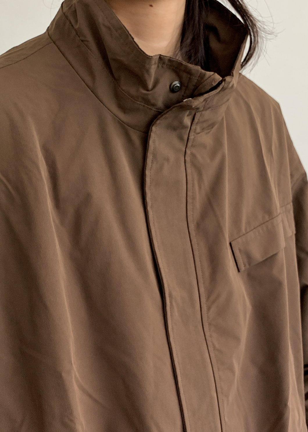 Itsuki Stand-Collar Utility Jacket