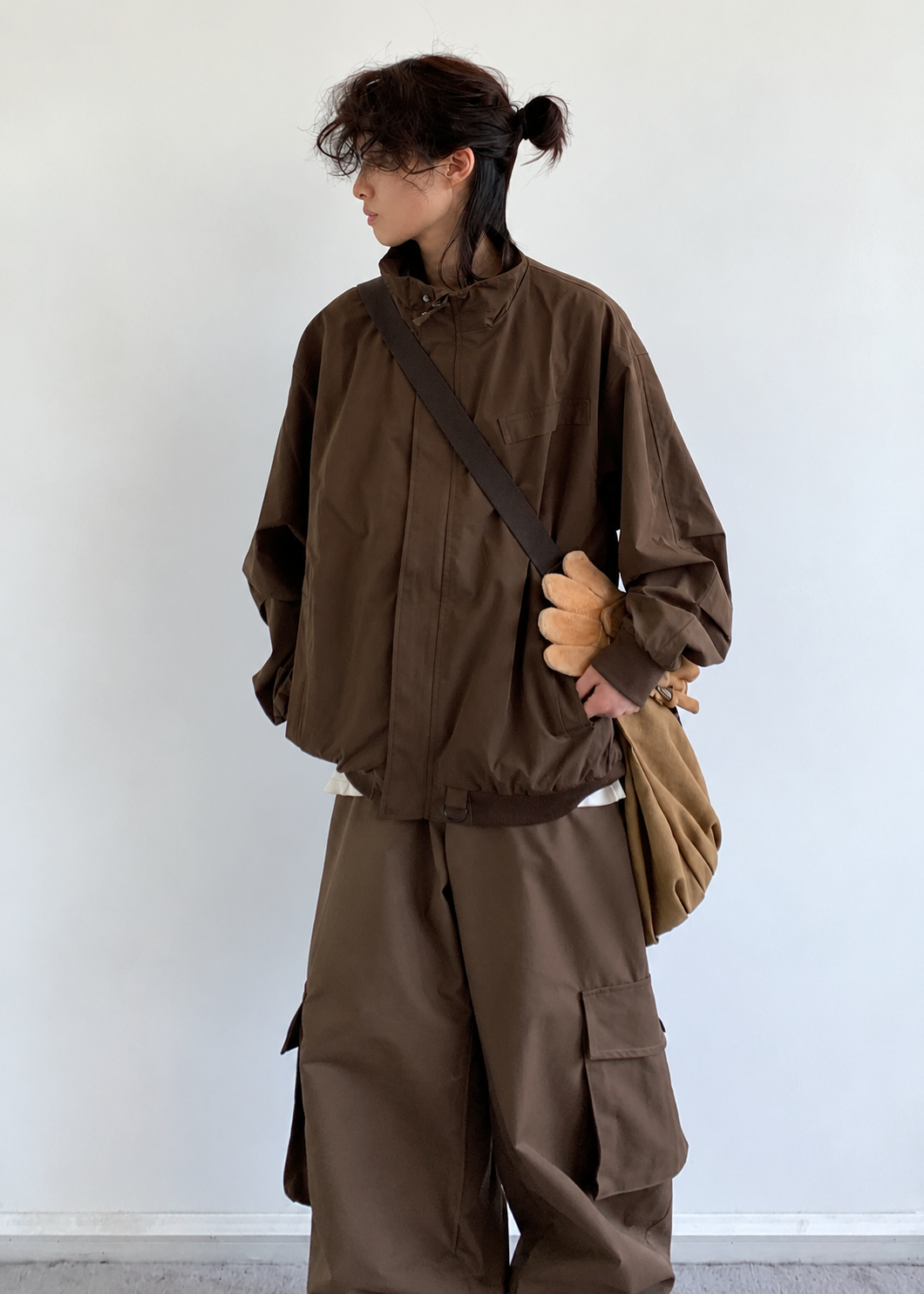 Itsuki Stand-Collar Utility Jacket