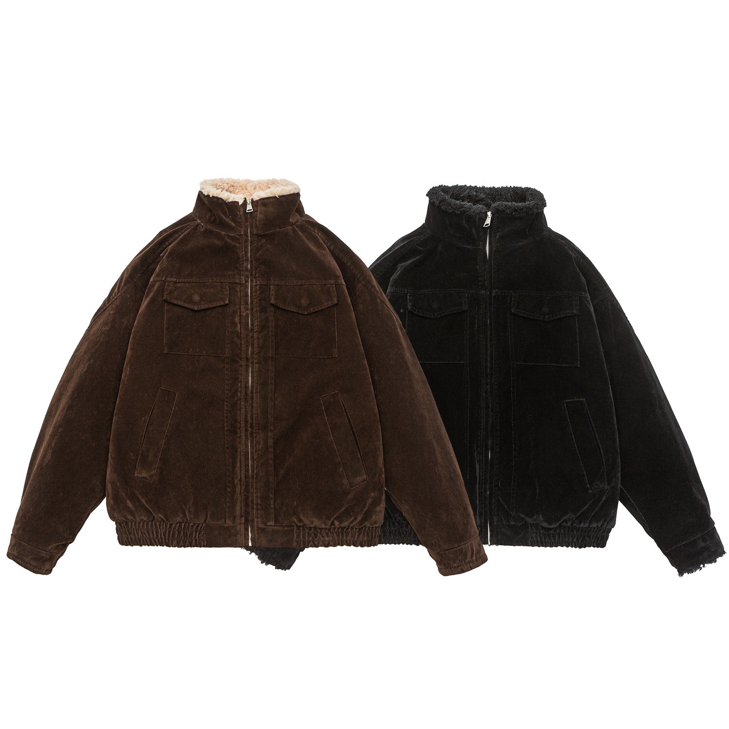 Arata Corduroy Fleece Collar Jacket