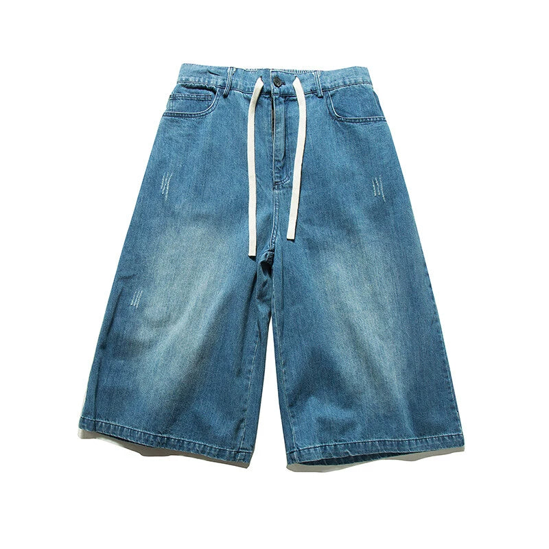 Kokuto Washed Wide Denim Shorts