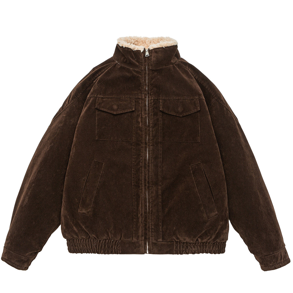 Arata Corduroy Fleece Collar Jacket