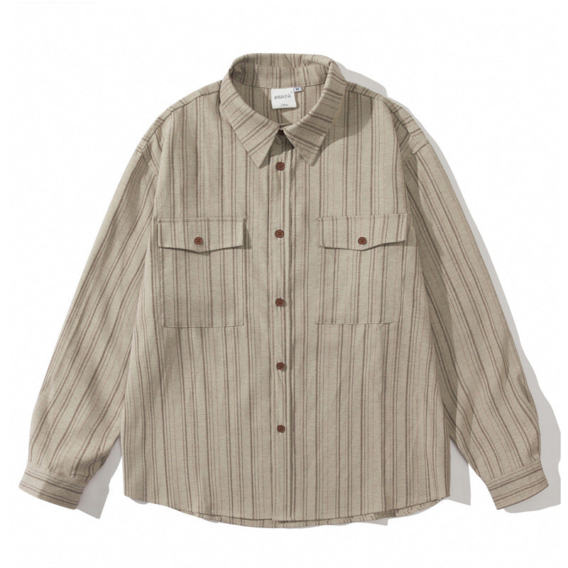 Kuroji Striped Utility Shirt