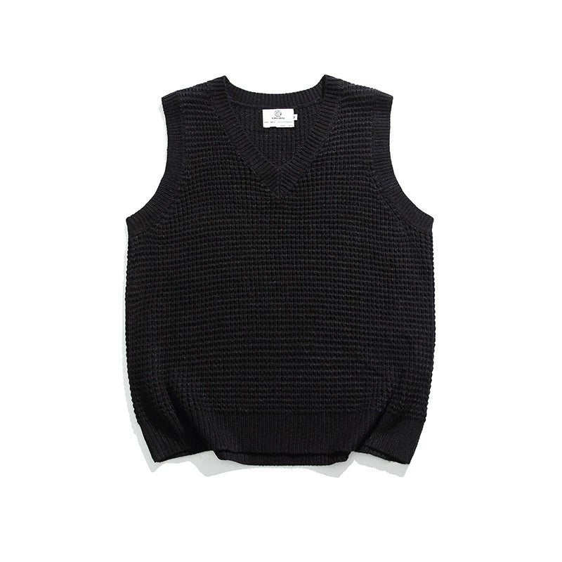 Asahi Textured Knit Vest – Kurashi Living
