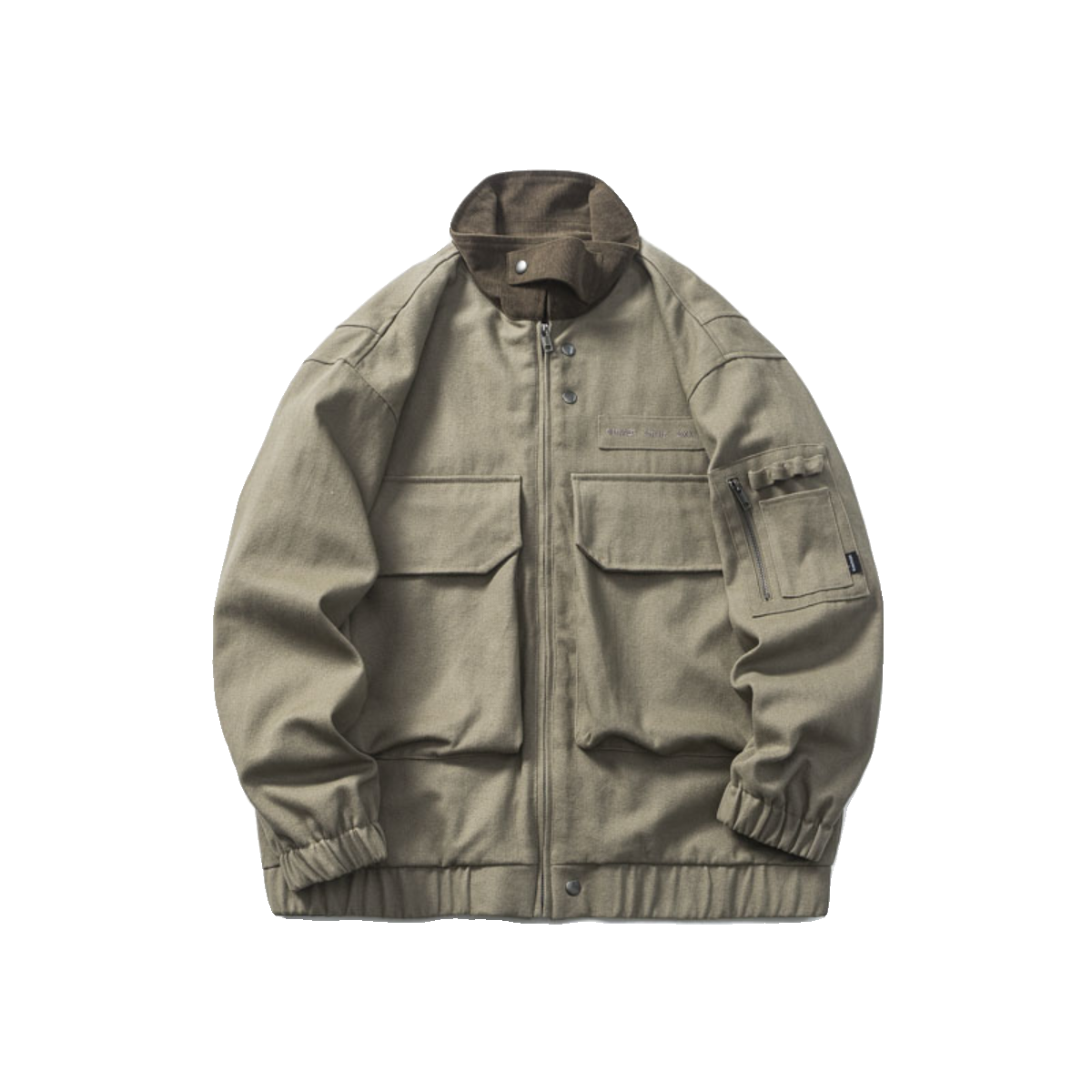 Patchwork Utility Work Jacket