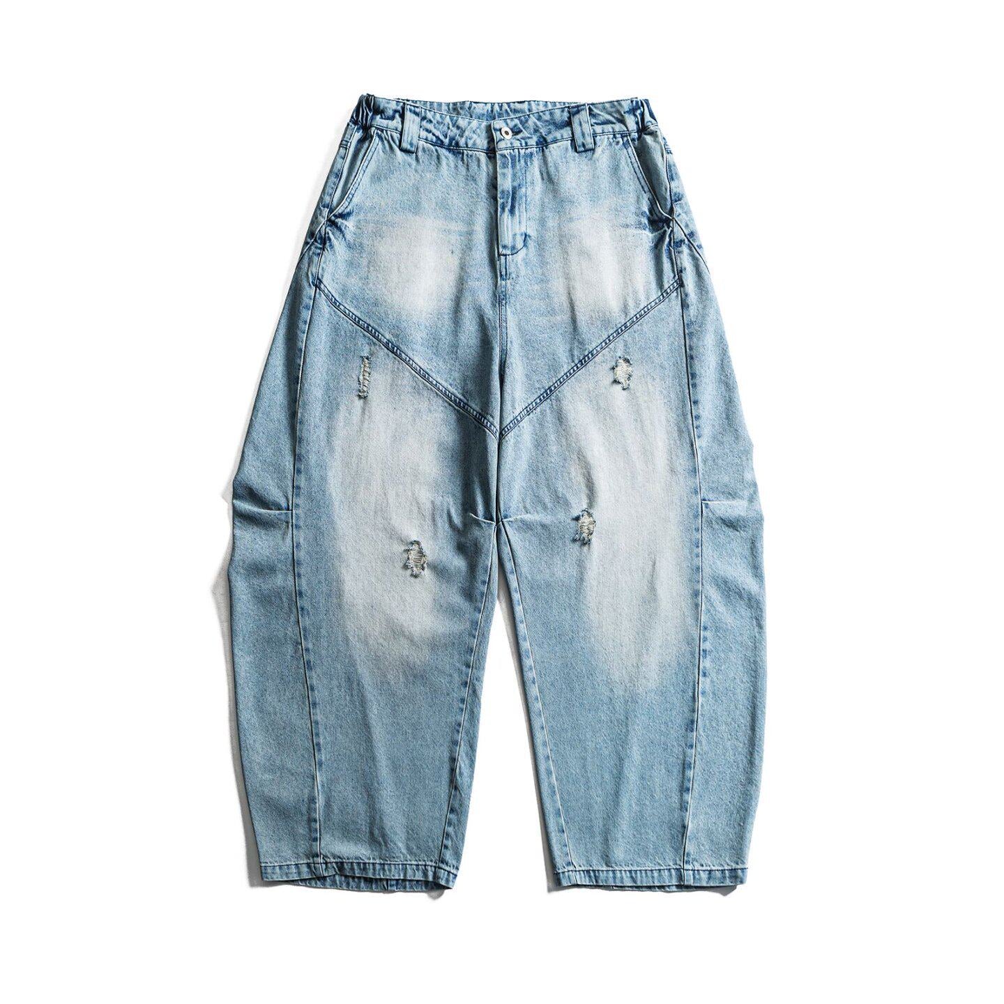 Kage Distressed Barrel Denim