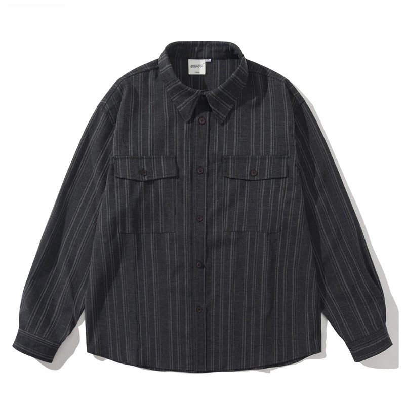 Kuroji Striped Utility Shirt