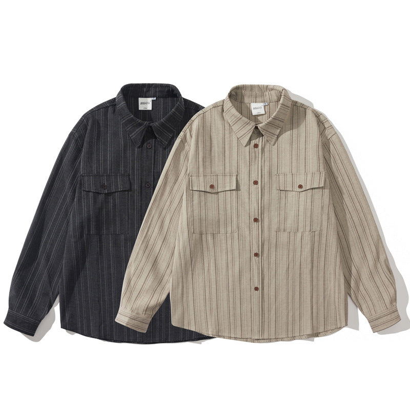 Kuroji Striped Utility Shirt