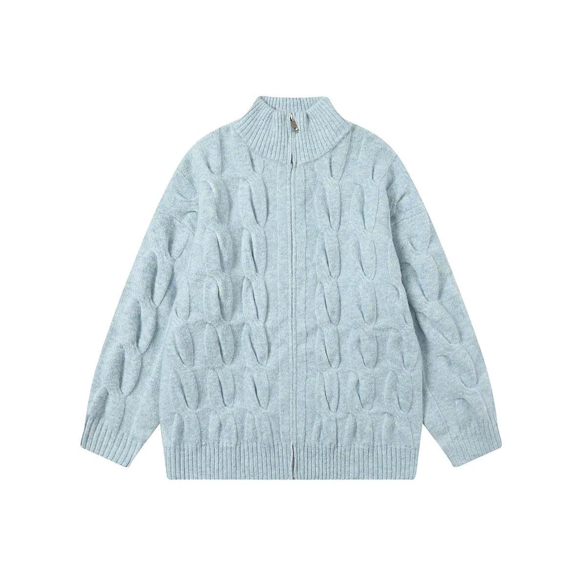 Hokuto Textured Knit Zip Cardigan