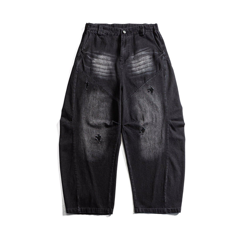 Kage Distressed Barrel Denim