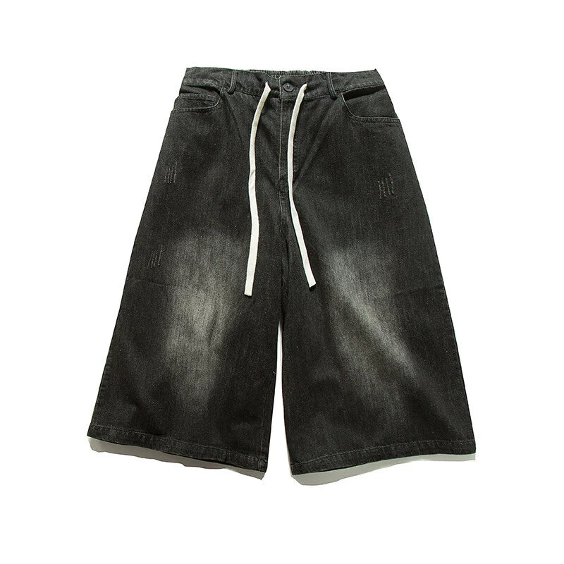 Kokuto Washed Wide Denim Shorts