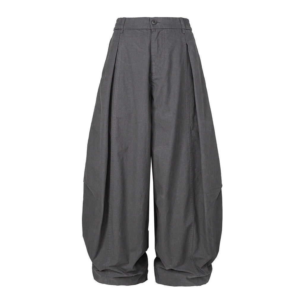 Sora Curved-Leg Cotton Trousers