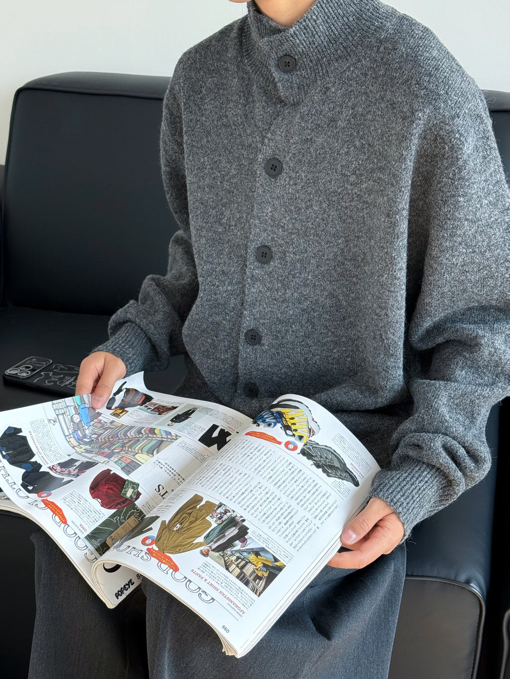 Haruki Knit Button Cardigan