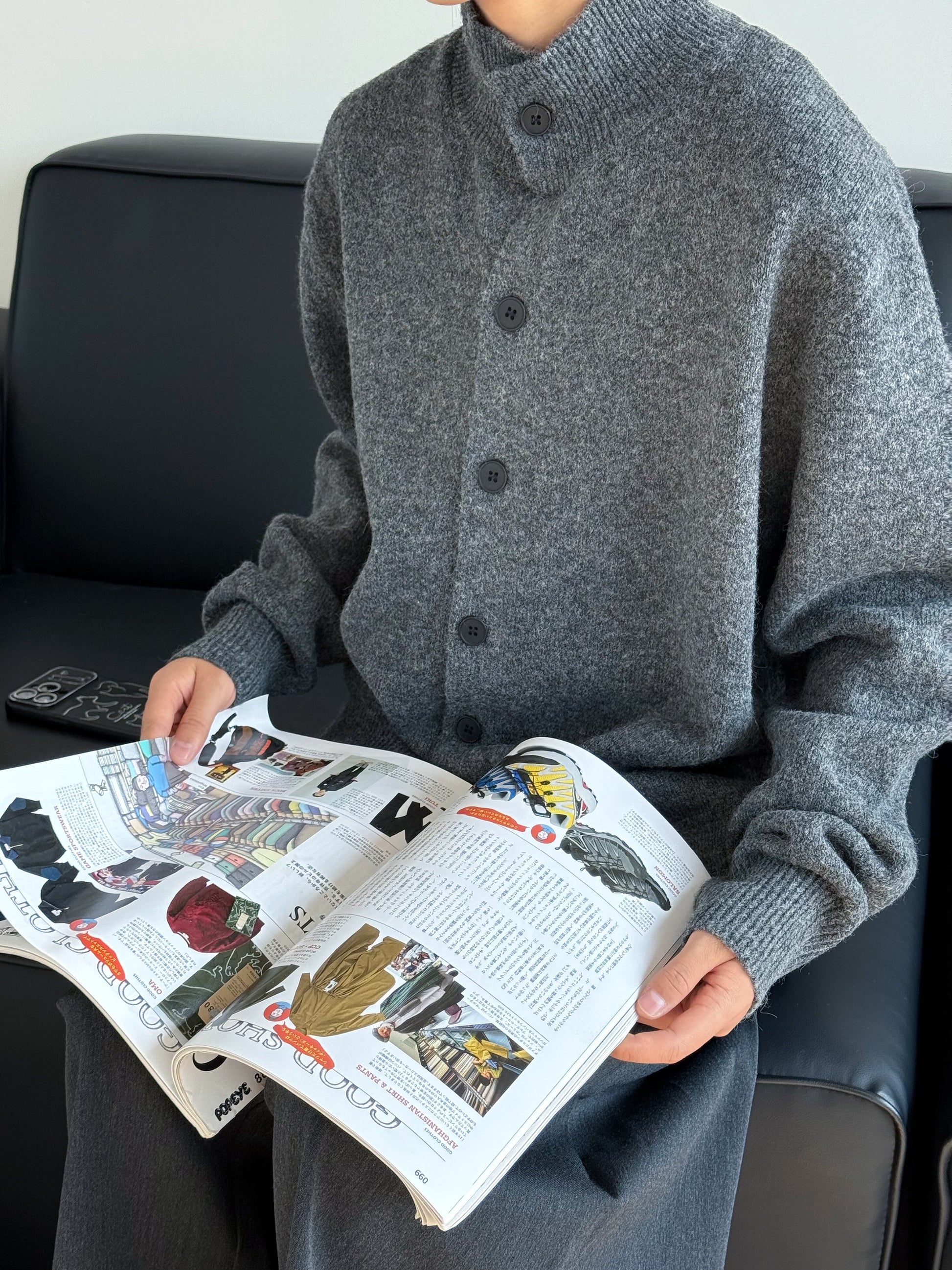 Haruki Knit Button Cardigan