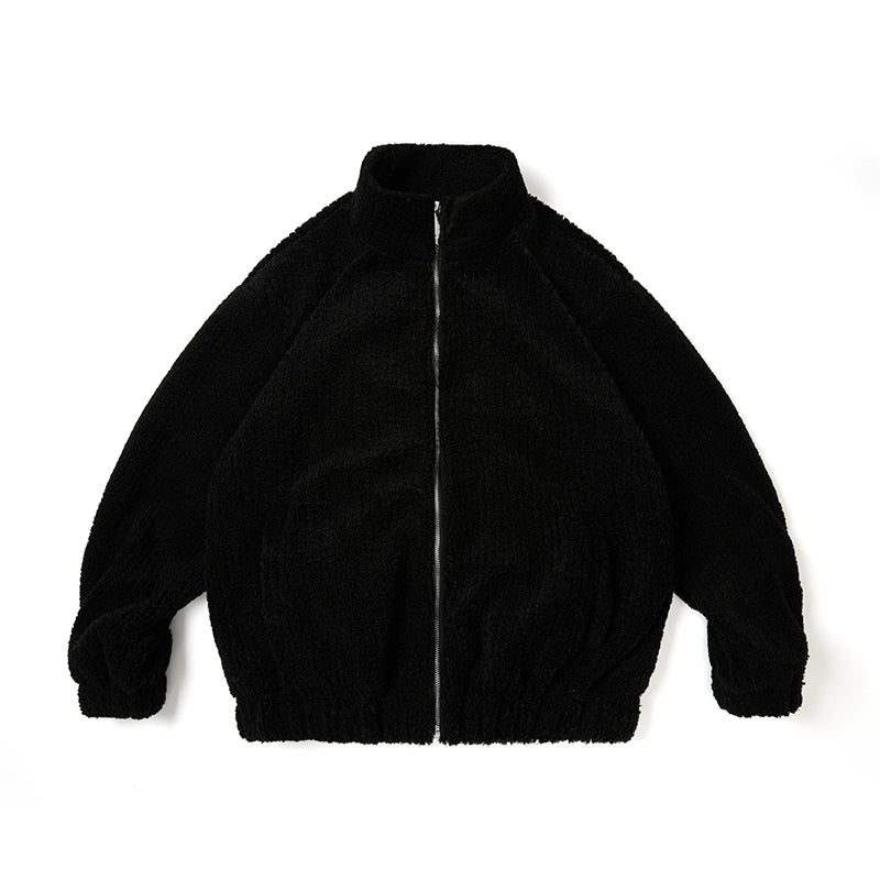 Fleece-Lined Vintage Zip Jacket