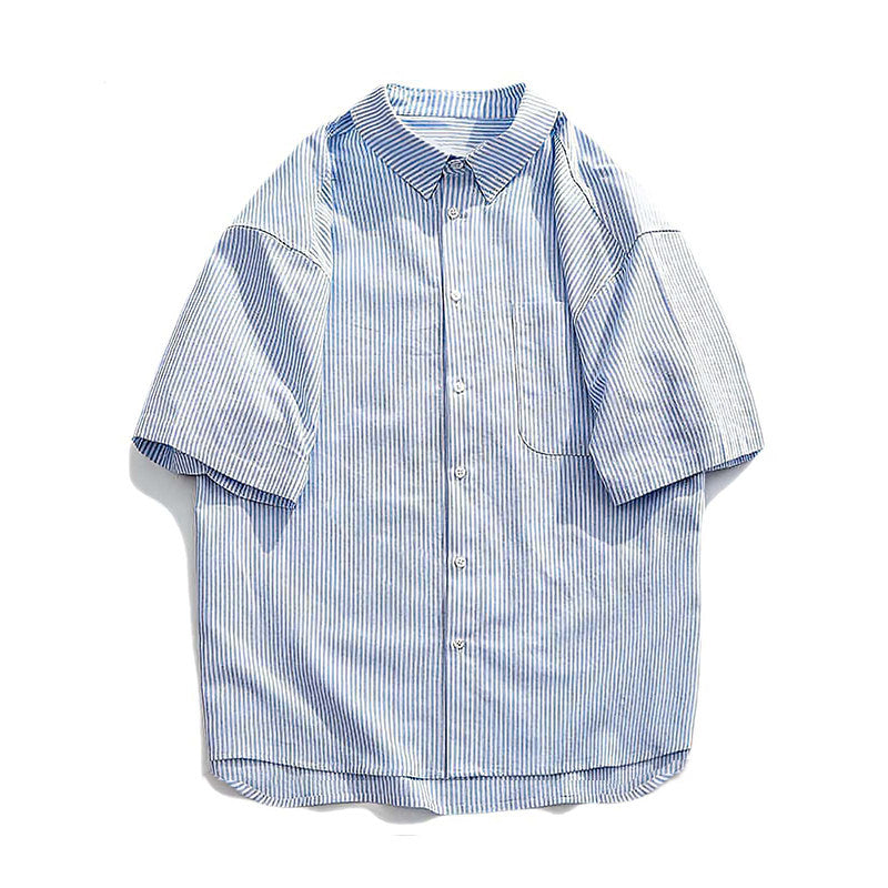 Aoi Stripe Camp Shirt