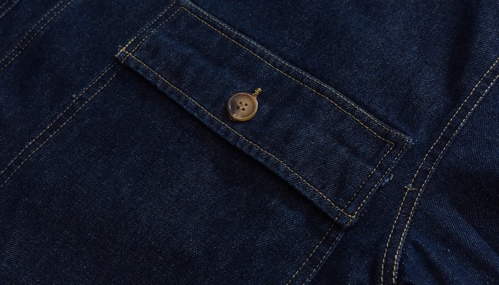 Denim Toggle Hooded Jacket