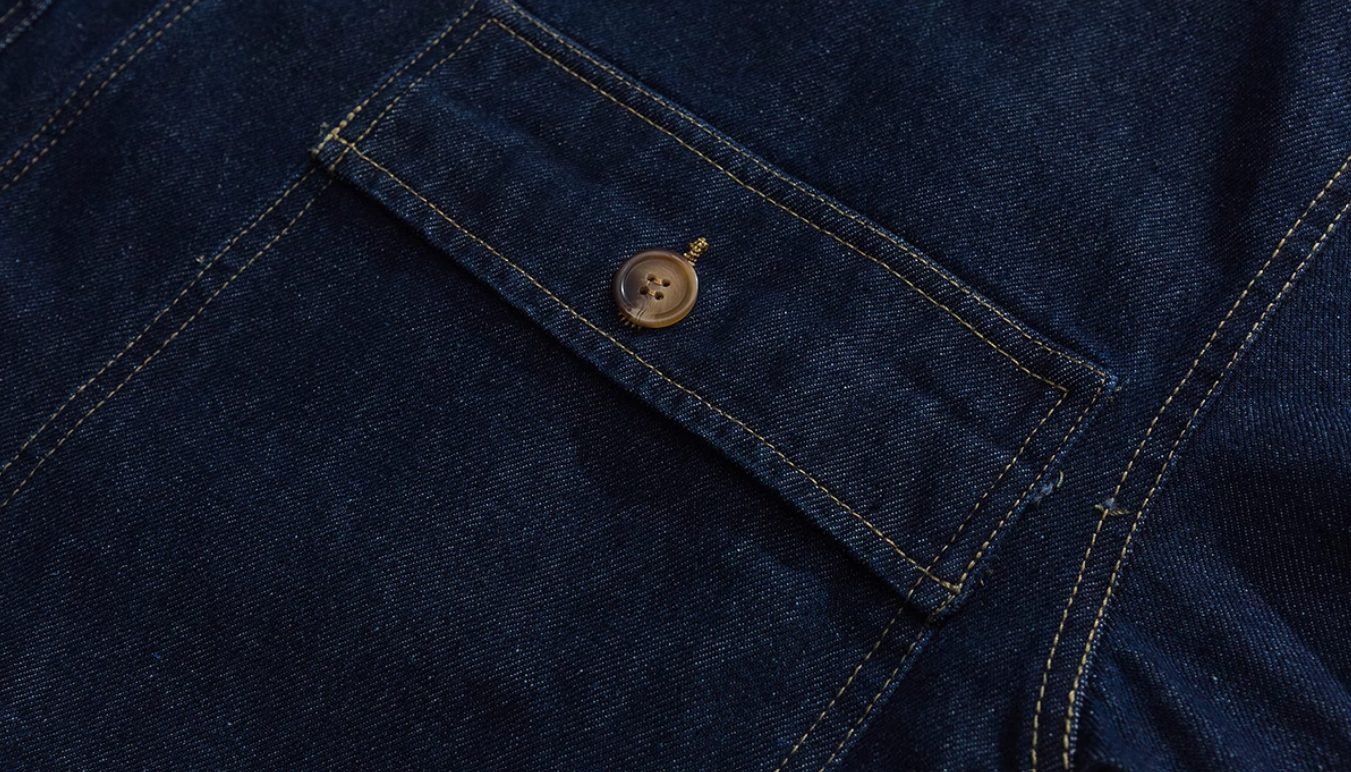 Denim Toggle Hooded Jacket