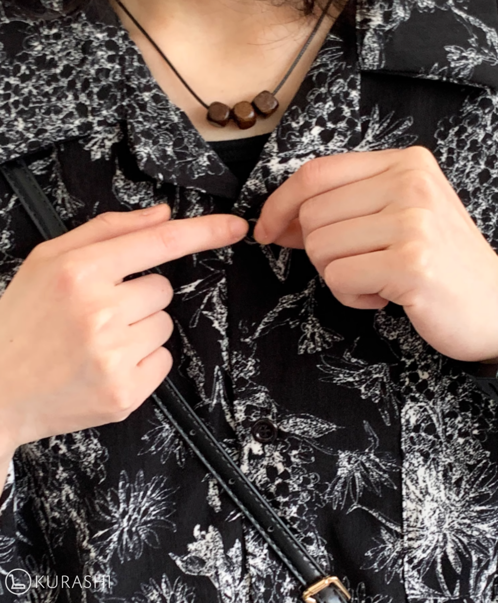 Kurohana Crushed Floral Shirt