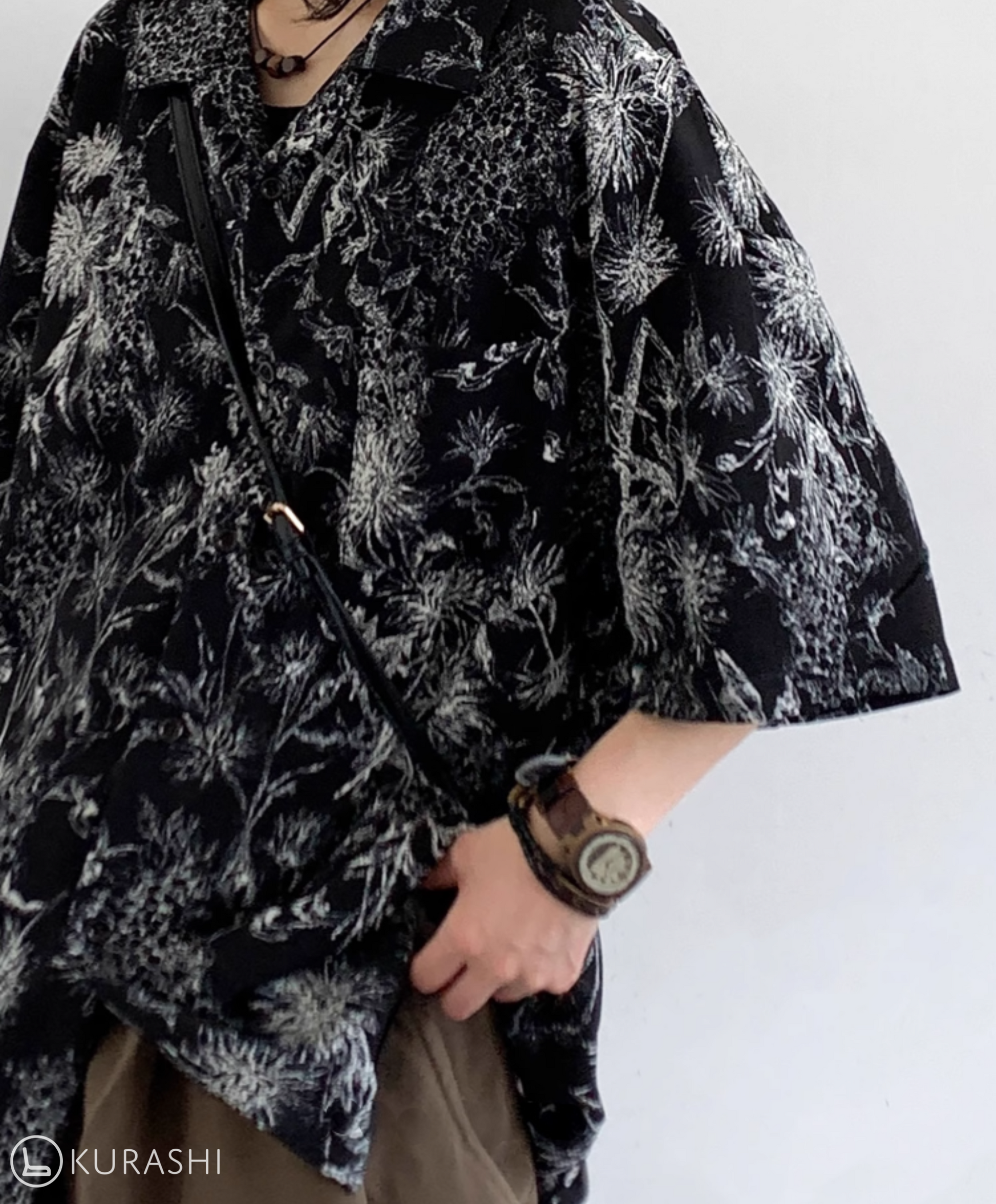 Kurohana Crushed Floral Shirt