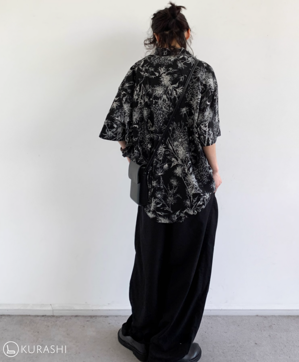 Kurohana Crushed Floral Shirt