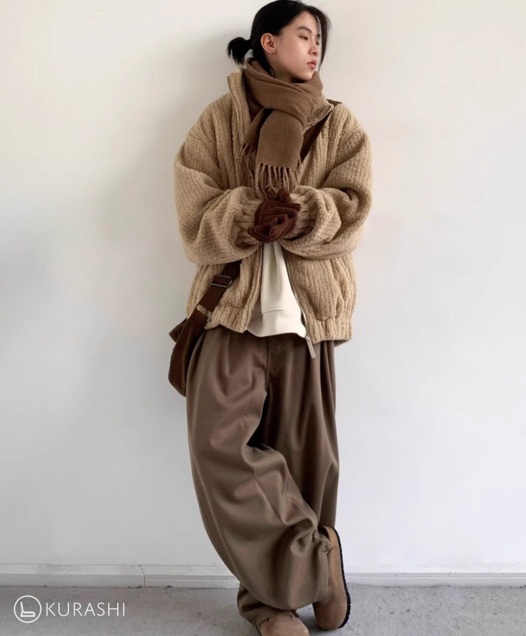 Fleece-Lined Vintage Zip Jacket
