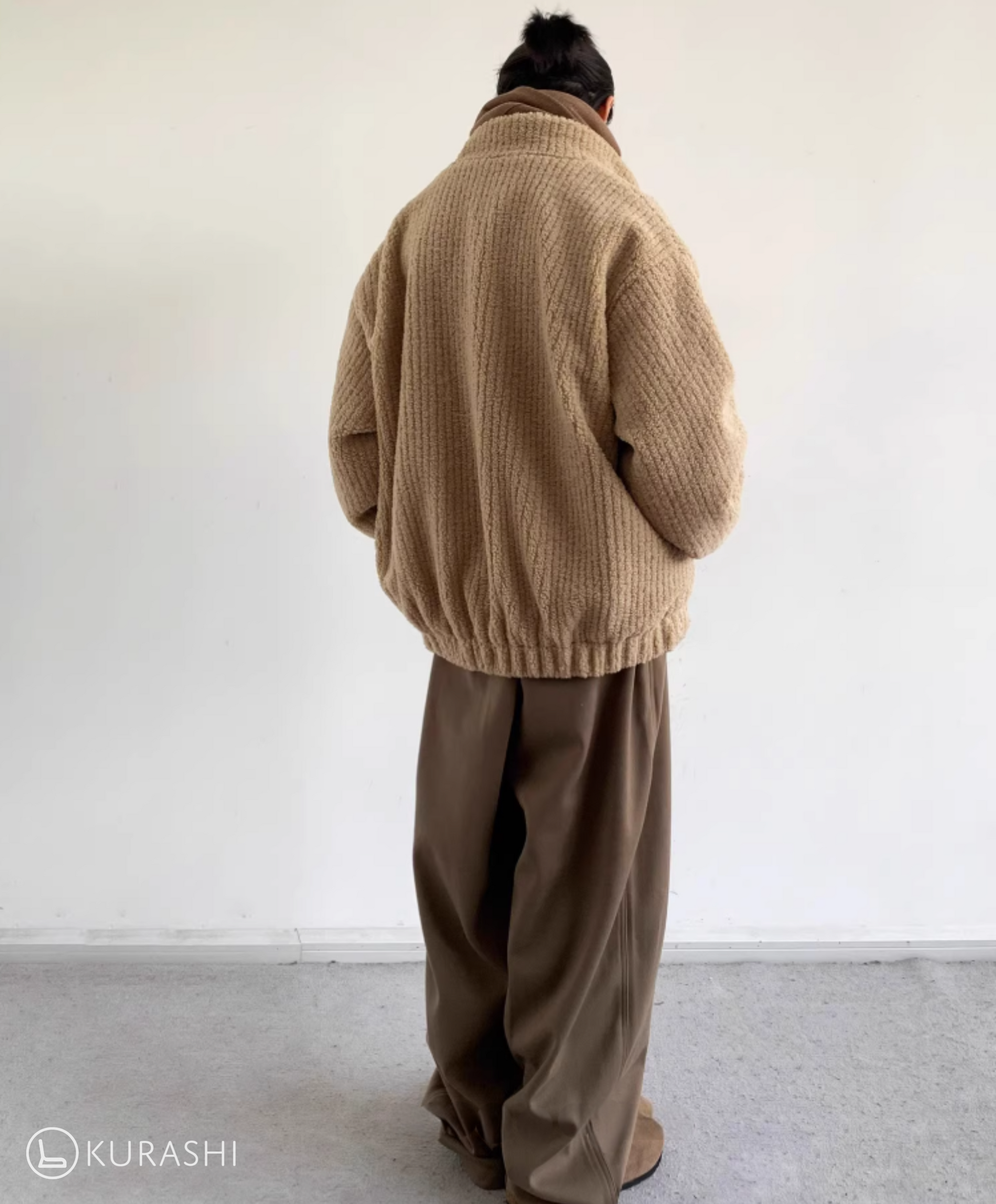 Fleece-Lined Vintage Zip Jacket