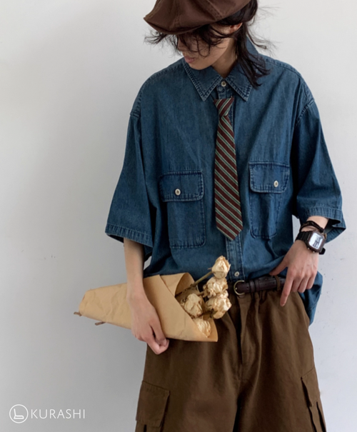 Soramame Boxy Denim Shirt