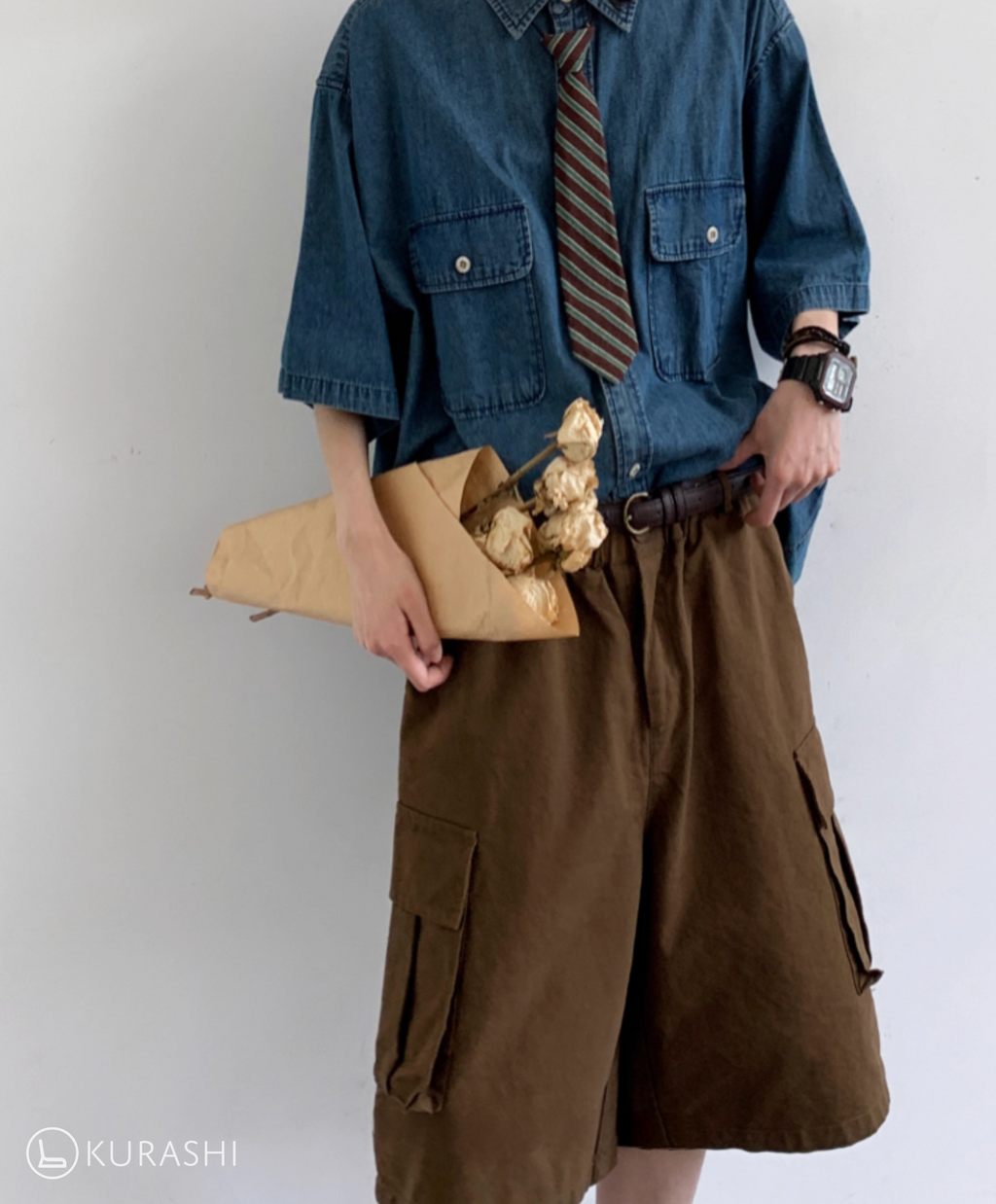 Soramame Boxy Denim Shirt