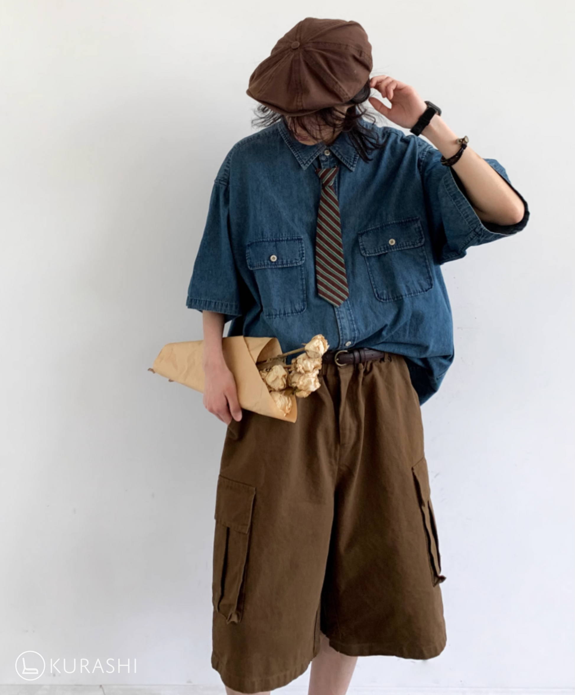 Soramame Boxy Denim Shirt