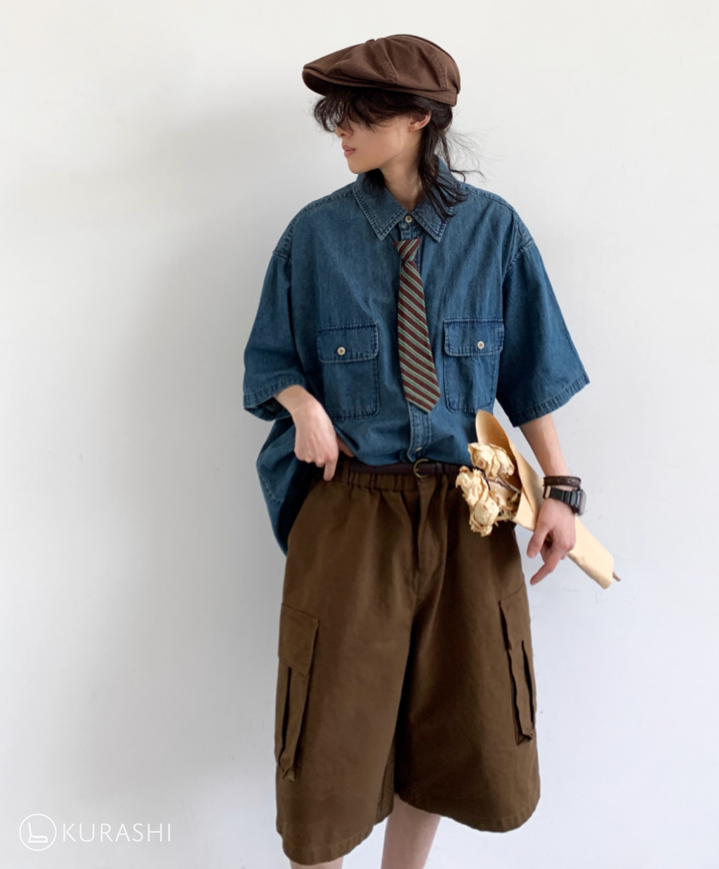 Soramame Boxy Denim Shirt