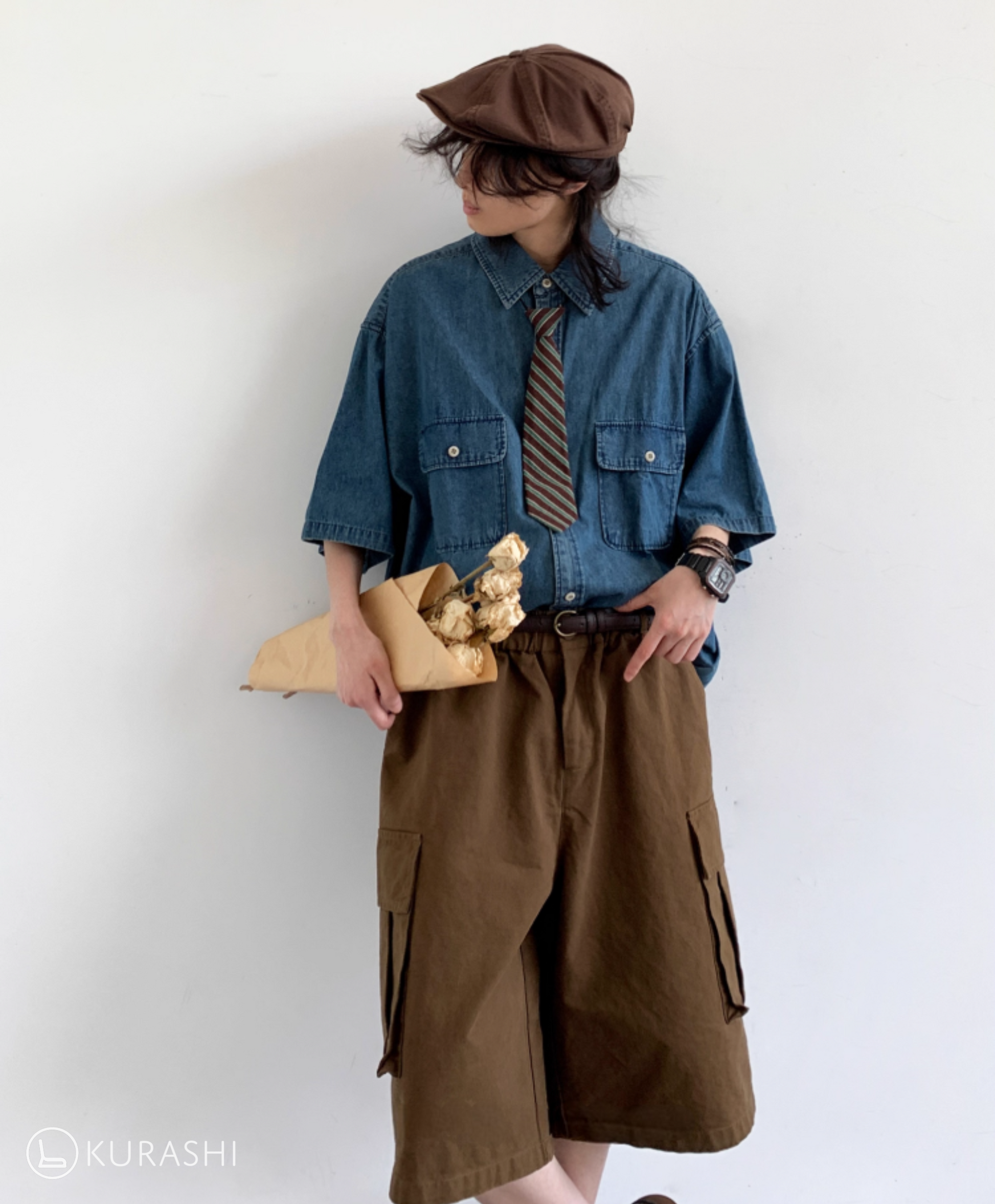 Soramame Boxy Denim Shirt