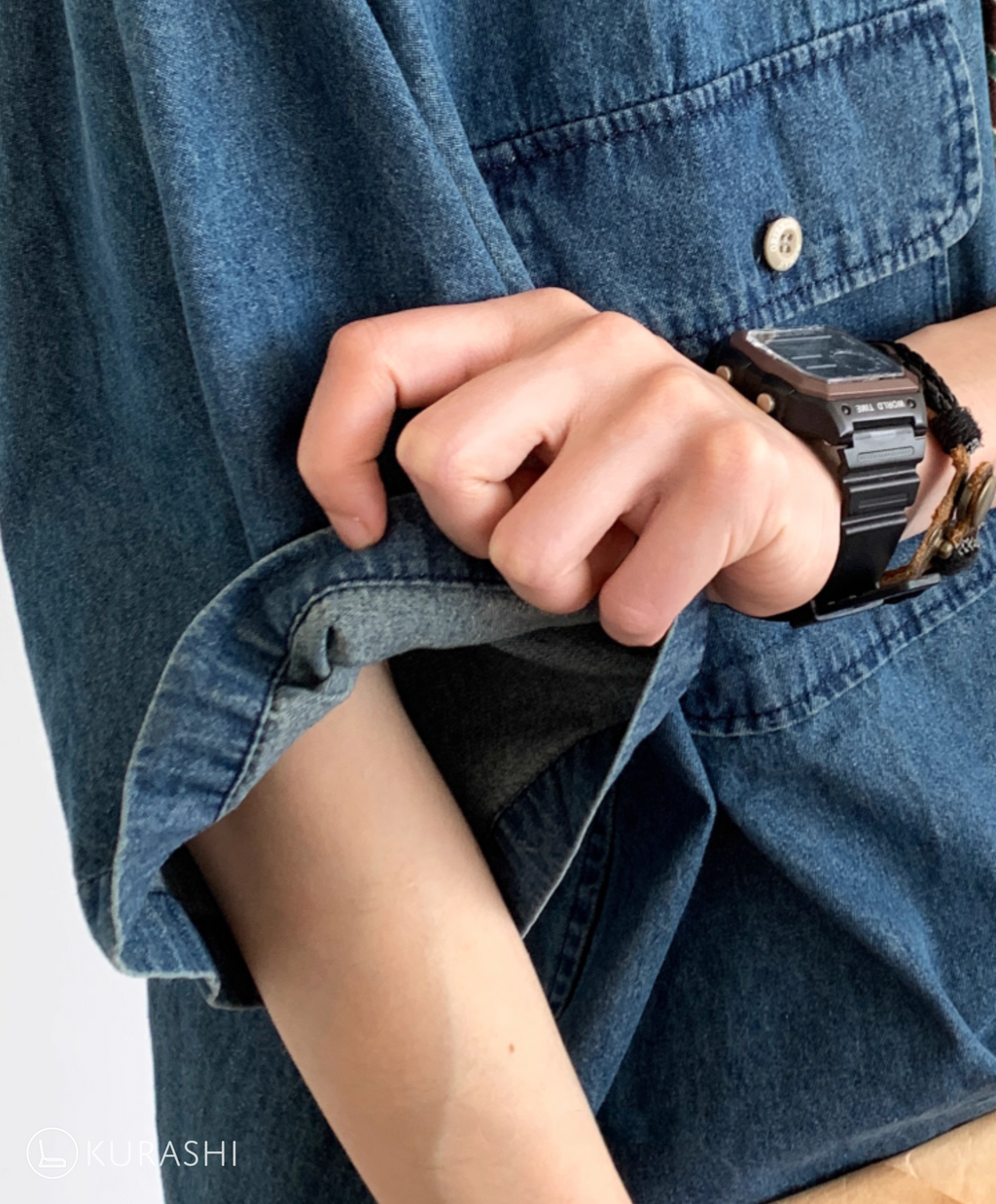 Soramame Boxy Denim Shirt