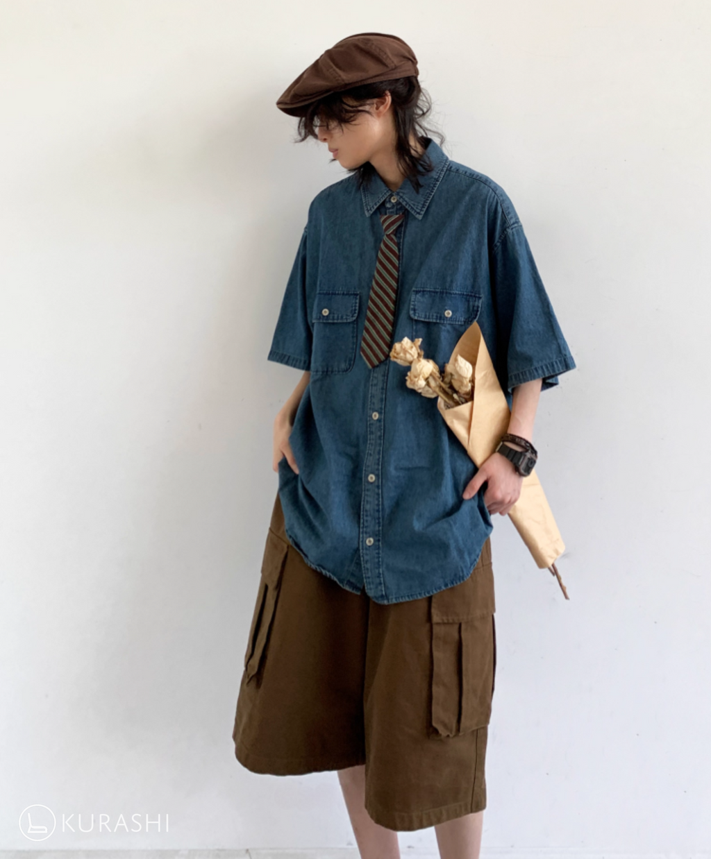 Soramame Boxy Denim Shirt