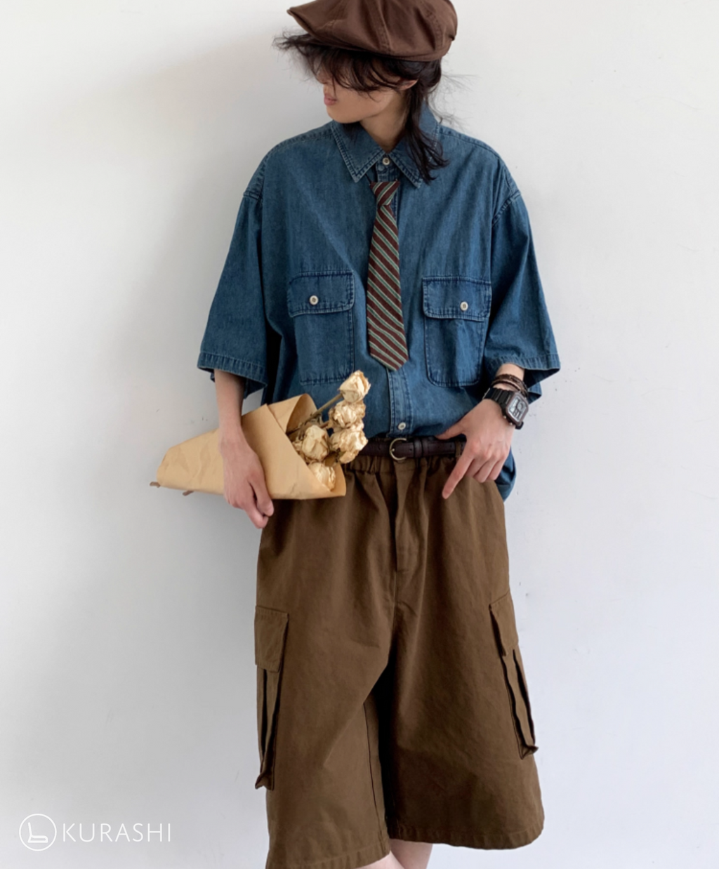 Soramame Boxy Denim Shirt