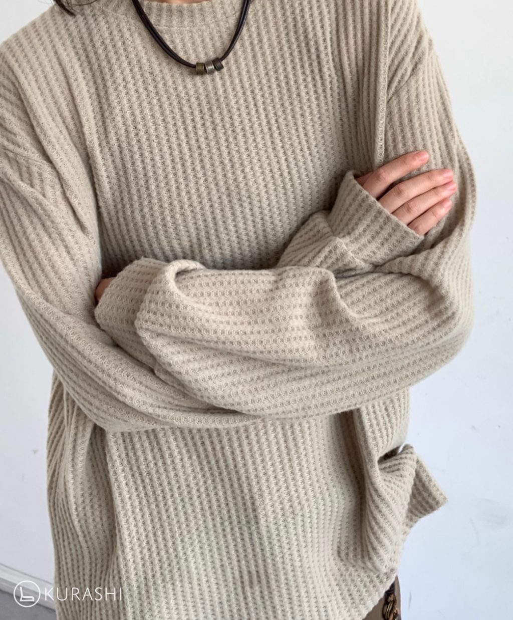 Suna Waffle Knit Long Sleeve