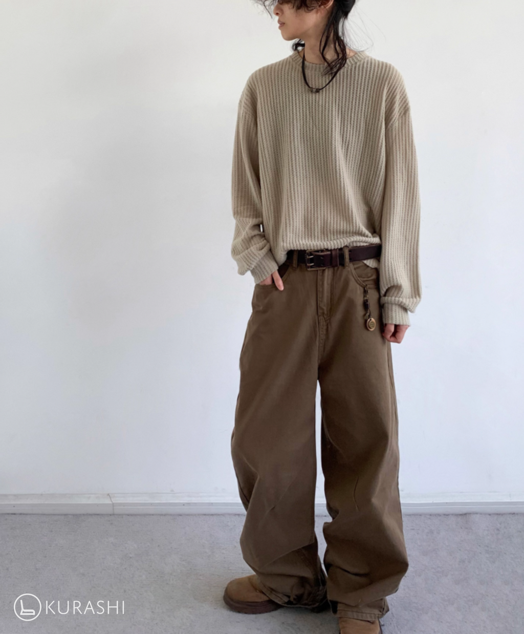 Suna Waffle Knit Long Sleeve