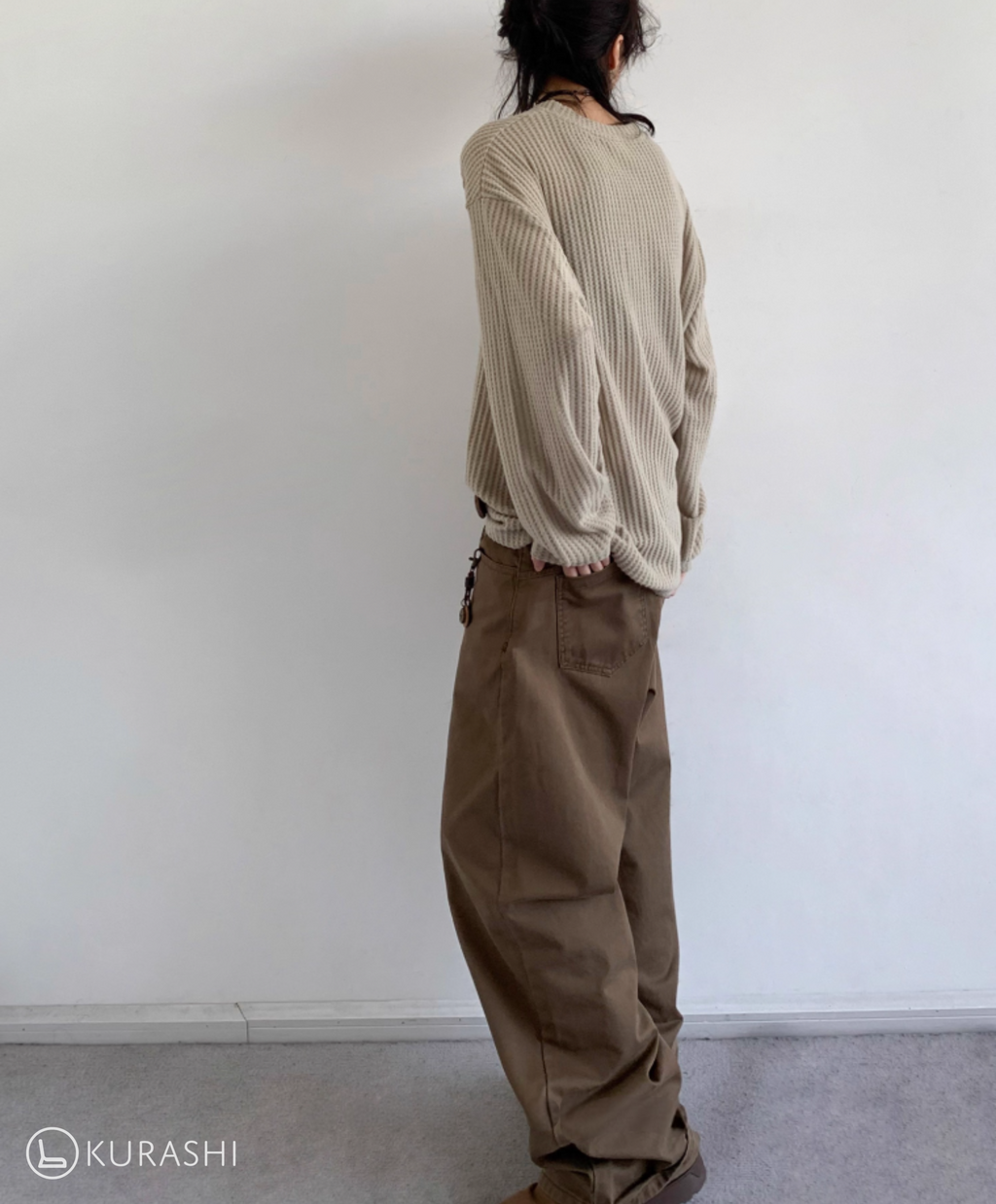 Suna Waffle Knit Long Sleeve