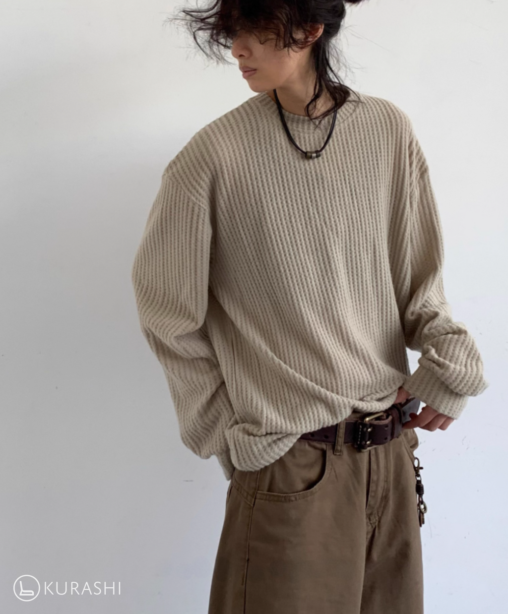Suna Waffle Knit Long Sleeve