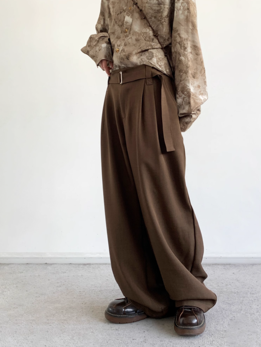 Yūgure Pleated Wide Trousers